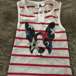 Sequin Boston terrier tank